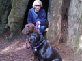 Kim and the pups at the Emerald Forest of Trinidad