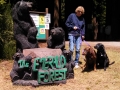 Kim and the pups at the Emerald Forest of Trinidad