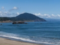 Beach and view of Humbug Mountain from Port Orford