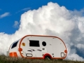 Trailer & Clouds at the Emigrant Lake County Recreation Area, Ashland, Oregon