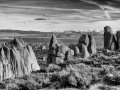 Lee Vining - Rock Formations in Black & White