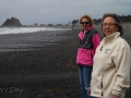 Mom & Kim playing with the pups on First Beach