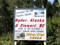 Glacier Highway - Stewart & Hyder Sign