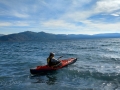 Cottonwood RV Park - Jerry Kayaking on Kluane Lake