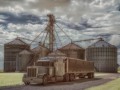 Semi Truck and Grain Elevator - Allerton, Iowa
