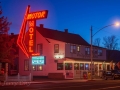 Motor Motel neon at Bridgeport, CA
